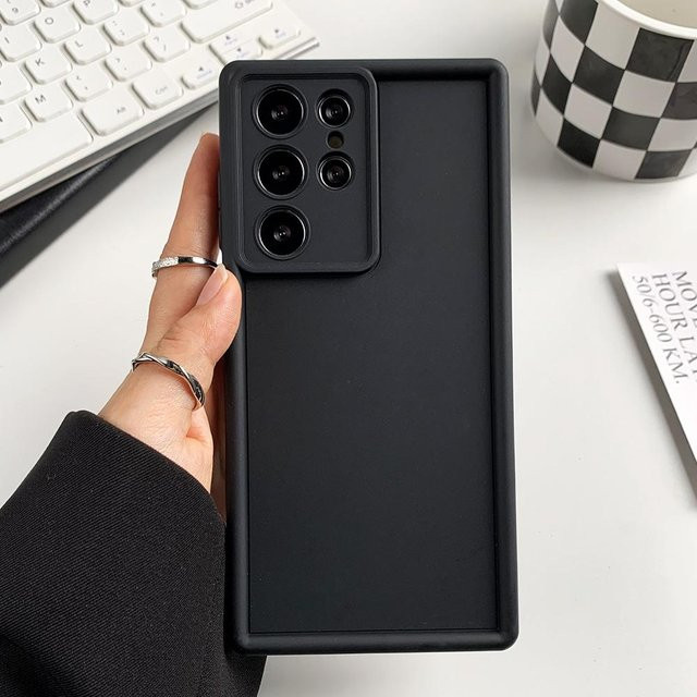 Flüssiges Silikongehäuse für Samsung Galaxy A55 5G in Grau - Bild 1