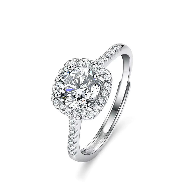 AITERNITY Ring Moissanit, 925 Silber, Damen - Bild 2