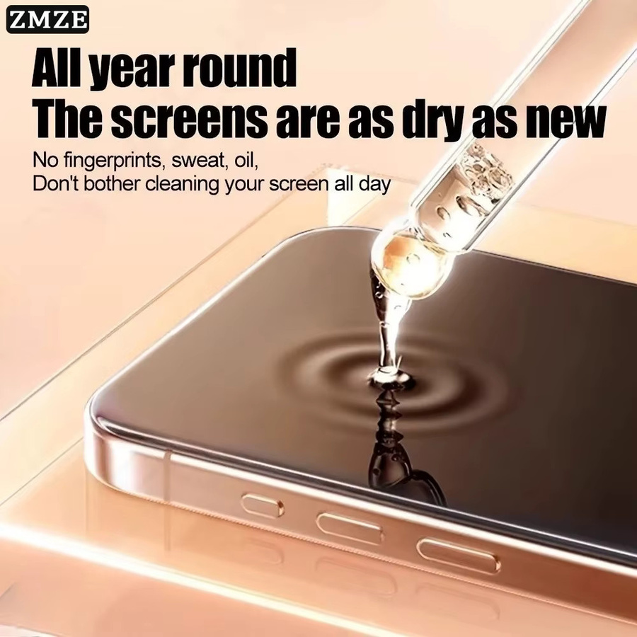 5 Stück ONEVAN Matte Hydrogel-Displayschutzfolie für iPhone 17 Pro Max, 17E, 16, 15, 14, 13 mit Anti-Fingerabdruck-Funktion - Bild 2
