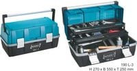 Hazet Kunststoff-Werkzeugkasten 190L-3 in Blau und Schwarz mit Einsätzen, B/T/H: 55 x 25 x 27 cm - Bild 1