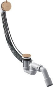 Hansgrohe Komplettset Flexaplus S Ab-/Überlaufgarnitur für die Badewanne in brushed gold - Bild 1
