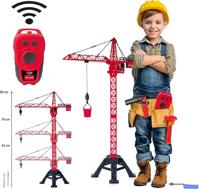 JAMARA Turmdrehkran Kutter XL 99 IR Baustelle ab 6 Jahren - Bild 2