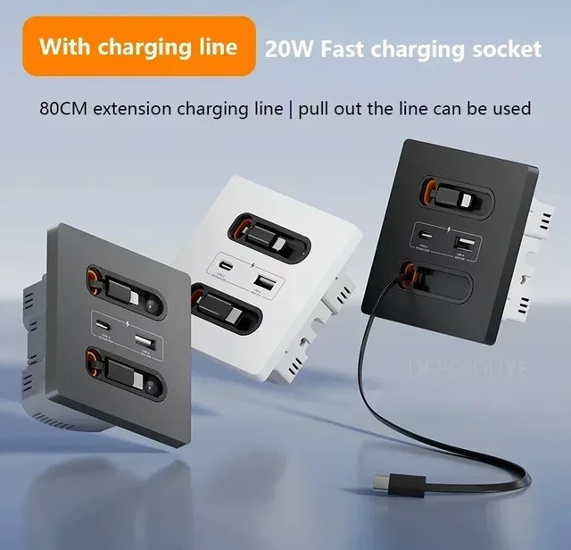Depo Guye Smart-Steckdose mit USB-C-Anschluss und 20 W Schnellladung - Bild 1