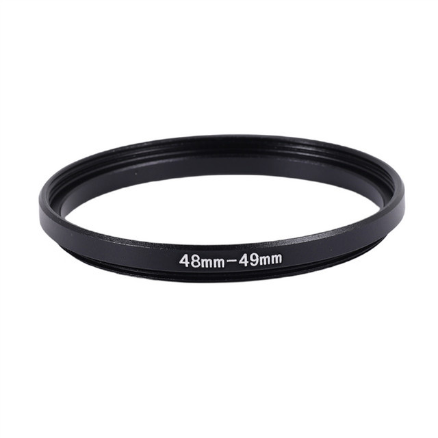 Kamera Objektiv Adapter Aufring Schwarz 48mm bis 49mm - Bild 1