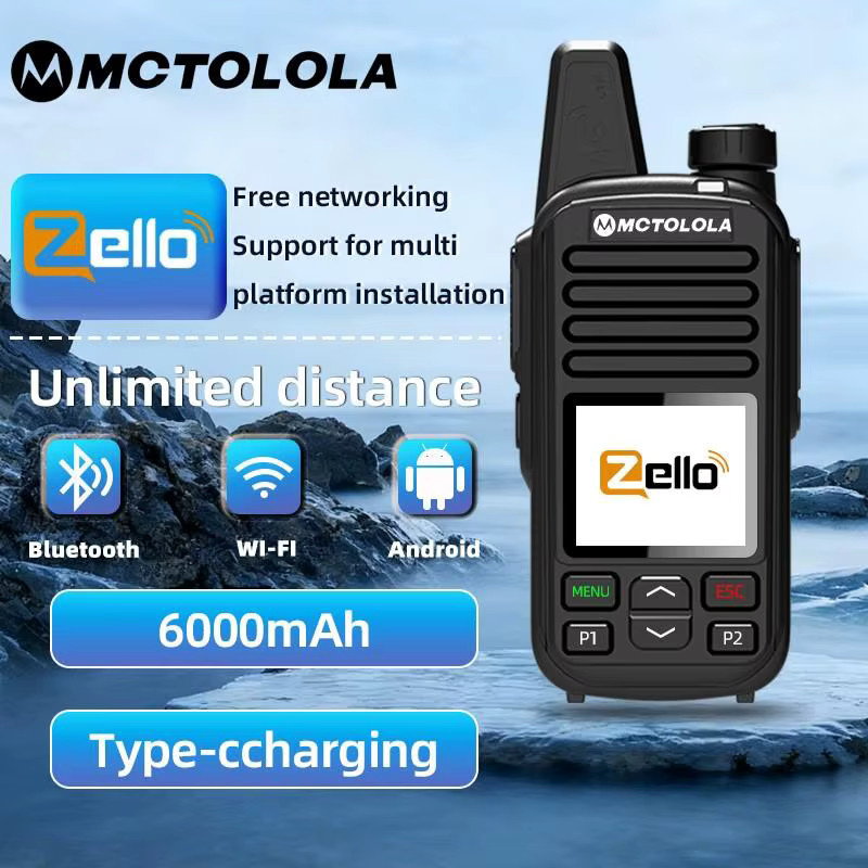 Motorola 4G LTE Android Zello Walkie-Talkie mit WLAN und Bluetooth in Schwarz - Bild 2