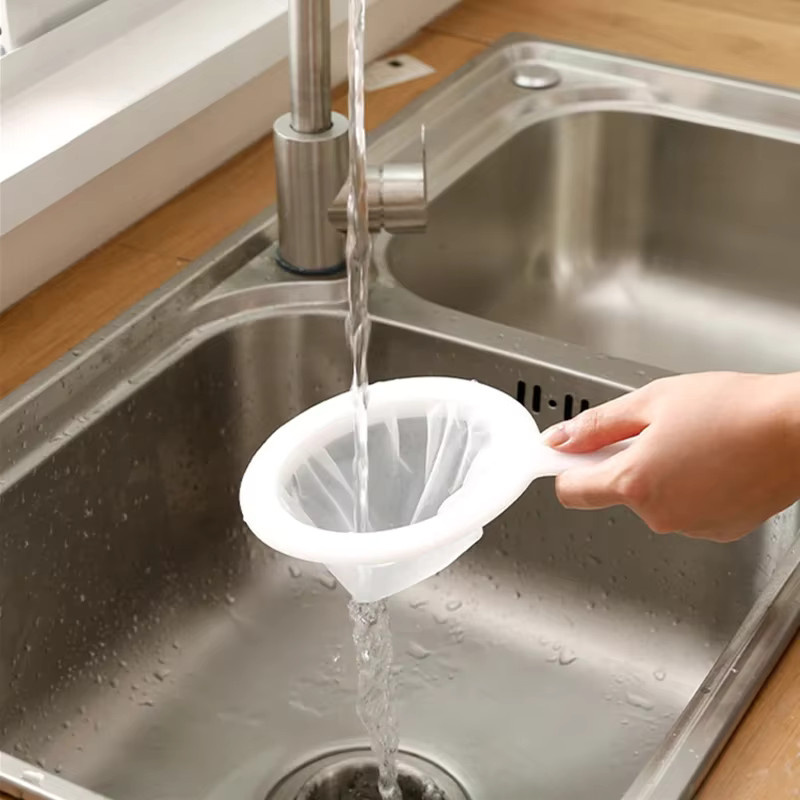 DUTRIEUX Wiederverwendbarer Nylon Filterbeutel in Weiß für Sojamilch, Nussmilch und Tee mit Feinmaschen-Sieb - Bild 4