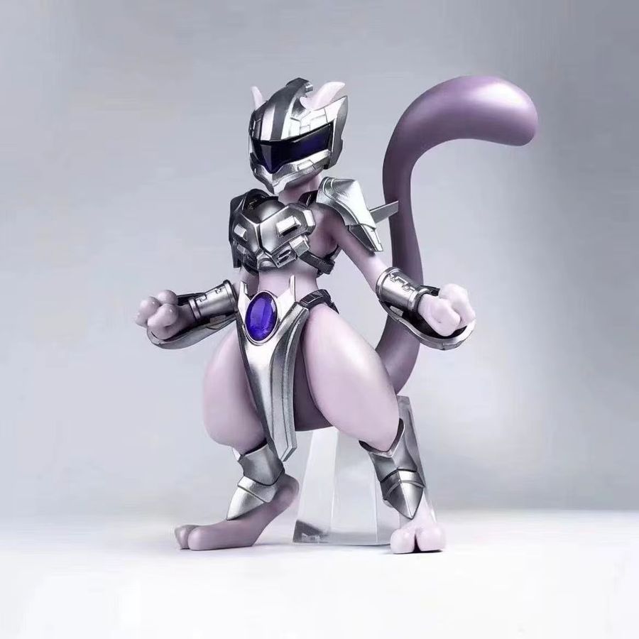 Bandai Pokemon Mewtwo Anime Figur aus PVC als Sammlerstück und Dekoration - Bild 2