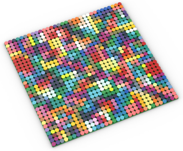 JIAJIALE DIY Pixel-Art Bausteine, 500-teiliges Set, Nachfüllpack - Bild 1