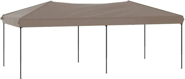 vidaXL Partyzelt faltbar aus Stahl und 210D Oxford-Gewebe in Taupe, B/T/H: 6 x 3 x 2,45 m - Bild 1