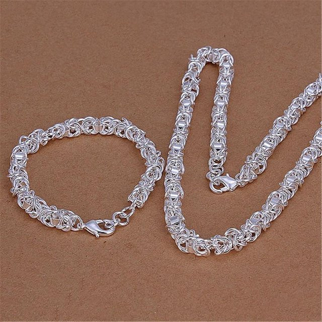 Wucifang Jewelry Schmuck-Set, 925 Silber, Unisex - Bild 1