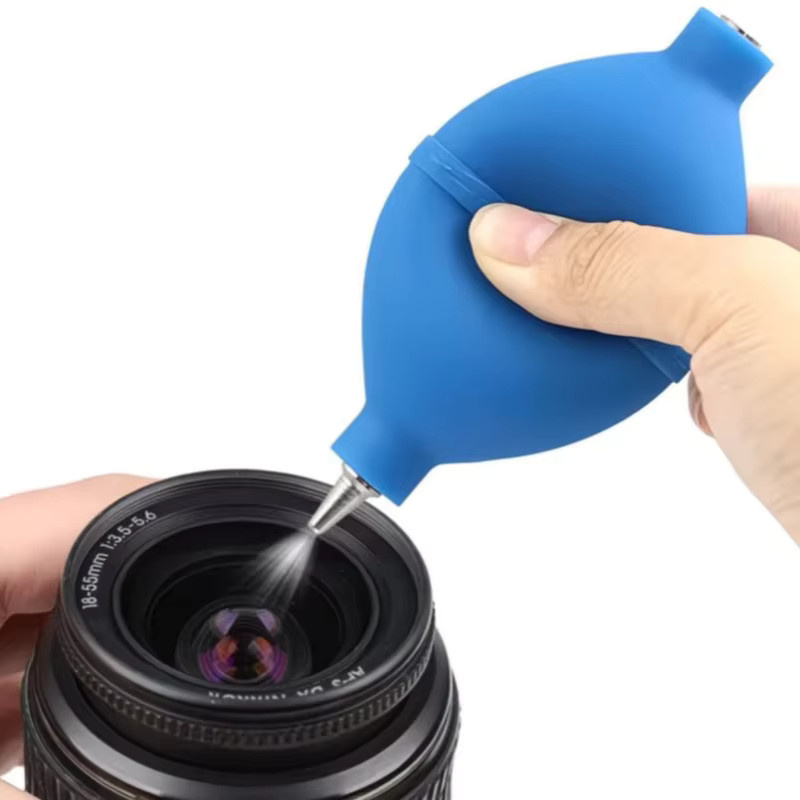 2in1 Handheld-Luftgebläsebirne aus Gummi in Grün zur schnellen Staubentfernung für Linsen, Tastaturen, Telefone und elektronische Geräte - Bild 3