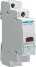 Hager LED-Leuchtmelder rot grau 230V SVN122 - Bild 1