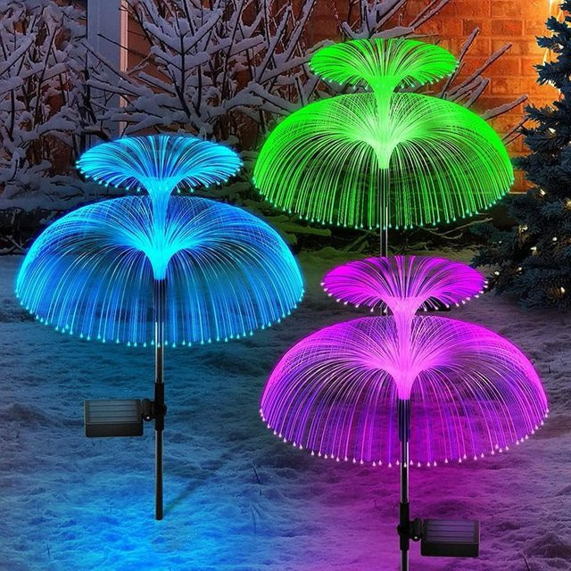 Solar-Quallen-Lichter von Home museum mit RGB-LED-Farbwechsel, wasserdichte Gartenbeleuchtung in Multicolour für die Landschaftsdekoration - Bild 1