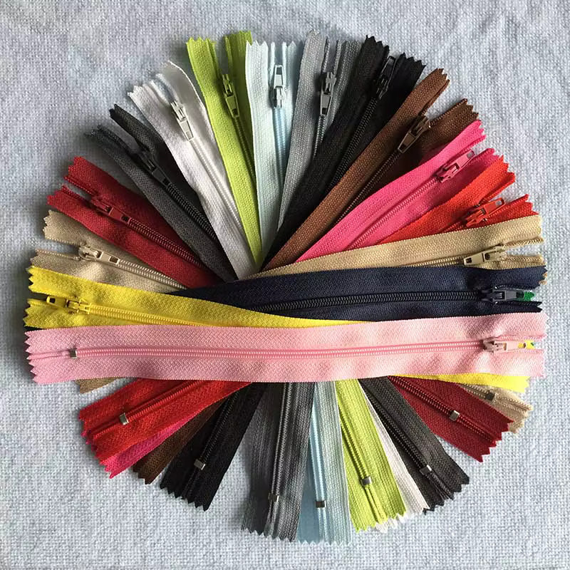 10 Stück Nylon-Reißverschlüsse Set in Mehrfarben für Nähzubehör - Bild 2