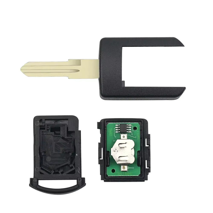 KEYYOU Funkschlüssel 433 MHz für Opel Vauxhall Corsa C Combo Tigra B Meriva, 2 Tasten, Schwarz, 5WK48668 - Bild 3