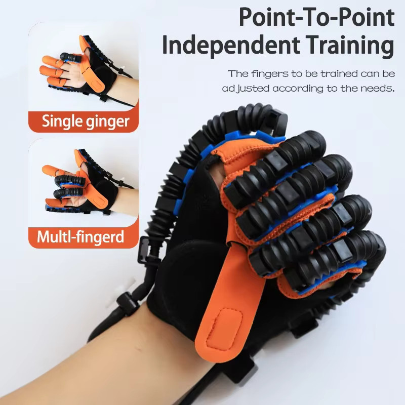Intelligenter Rehabilitationsroboter-Handschuh zur Handfunktionstherapie bei Schlaganfall und Hemiplegie mit Massagefunktion und Fingertrainer - Bild 2