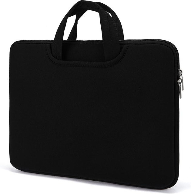 Leichte Computertasche für 16 und 17 Zoll Laptops mit USB-Ladefunktion und großem Stauraum in Schwarz - Bild 1