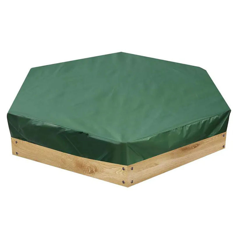 Kidsly Sandkastenabdeckung und Pool-Schutzhülle aus Polyester, grün, oval, Breite: 230 cm - Bild 2