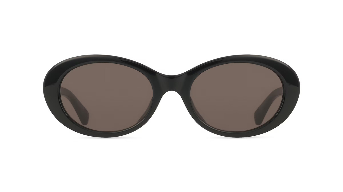 Bottega Veneta BV1415SK Sonnenbrille Vollrand, Rund, Acetat, Schwarz, Damen - Bild 1