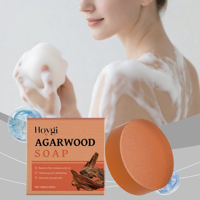 Hoygi Agarwood Fresh Cleansing Body Soap, Unisex - Bild 1