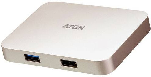 ATEN UH3235 Mini-Dockingstation in Silber mit USB-C, HDMI und USB 3.1 Gen 1 Type A - Bild 1