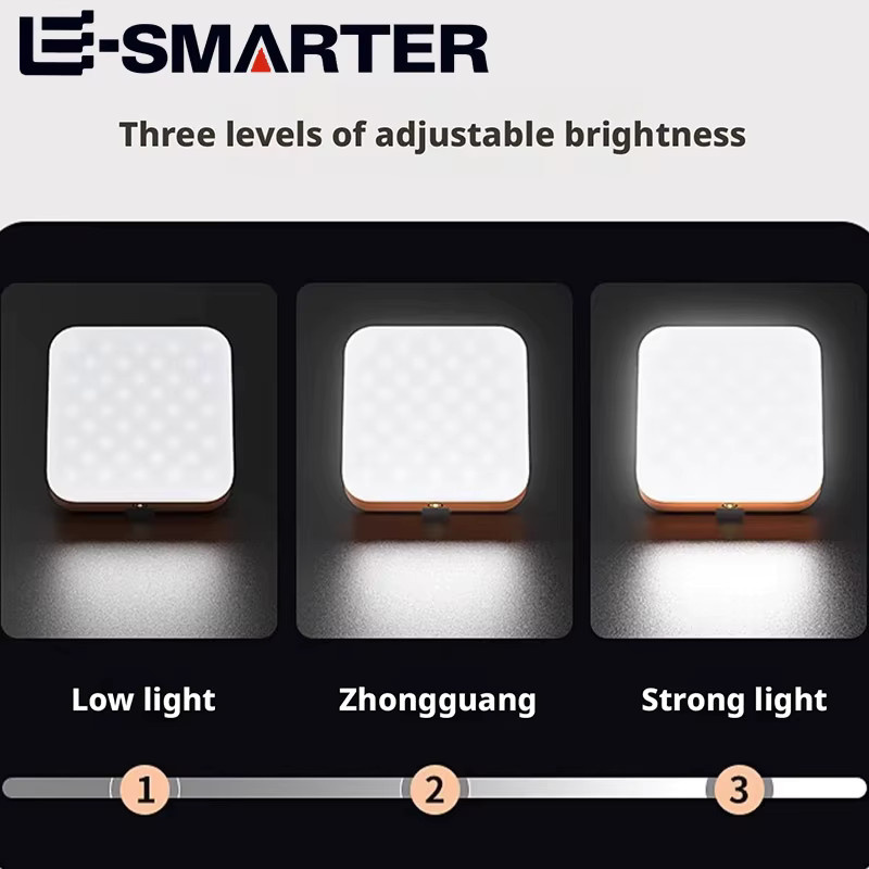 ESMARTER Solar Camping Solarlampe mit COB LED, tragbare wiederaufladbare Hängelampe mit Haken in Schwarz für Outdoor, Wandern und Angeln - Bild 5