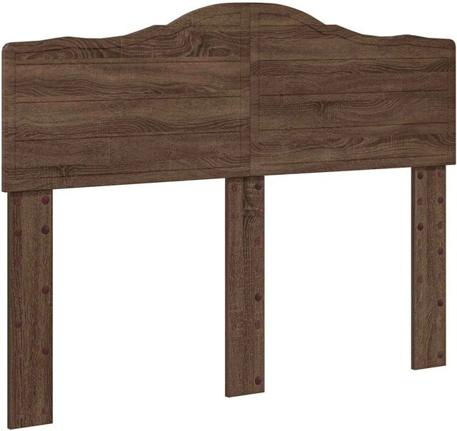 vidaXL Kopfteil in Eiche Braun aus Holzwerkstoff, Breite: 120 cm - Bild 1