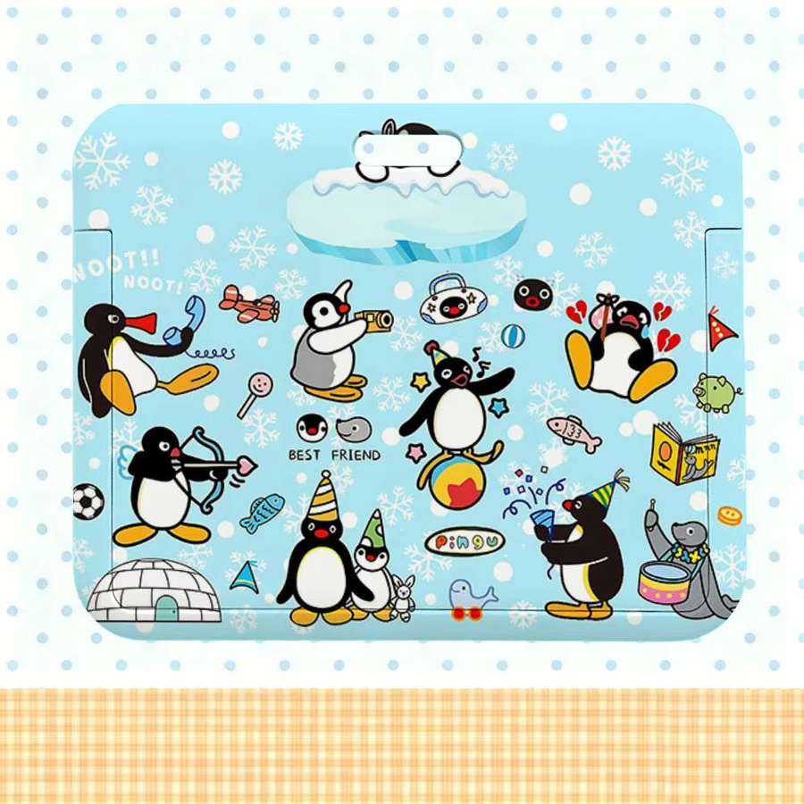 52TOYS Kartenhalter mit P-Pingu-Druck und abnehmbarem Schlüsselband aus Kunststoff - Bild 3