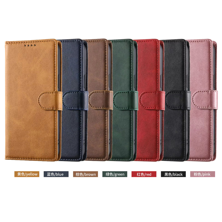 Aierkeba Business Leder Flip Case mit Kartenfach für iPhone 11 bis iPhone 17 Pro Max in Blau und Braun - Bild 5