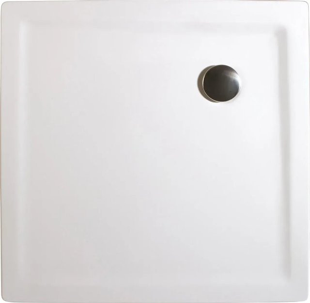 Schulte Duschwannen-Set Mineralguss Quadrat Alpinweiß B/T: 90 x 90 cm - Bild 1