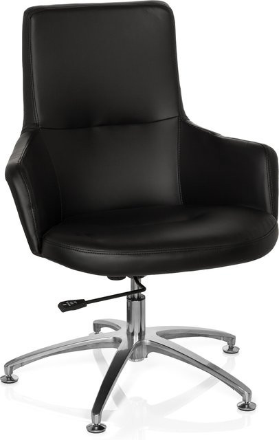 hjh OFFICE Loungesessel SHAKE 300 mit Armlehnen aus Kunstleder in modernem Design - Bild 1
