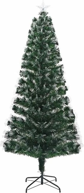 vidaXL Künstlicher Weihnachtsbaum in Grün aus PVC, Höhe: 210 cm - Bild 1