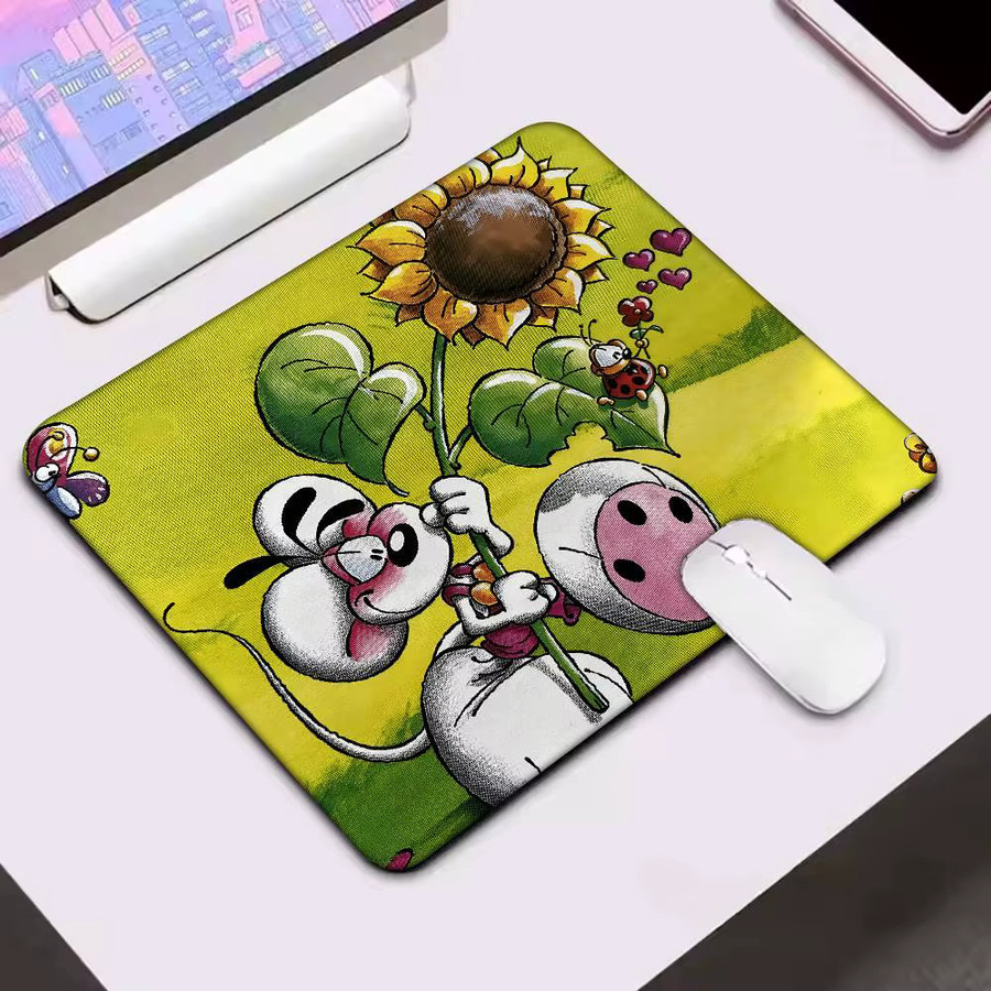 Rastar Diddl Mauspad mit Cartoon-Charakter in Multicolour, rechteckige rutschfeste Schreibtischunterlage für Gamer und Computer - Bild 4