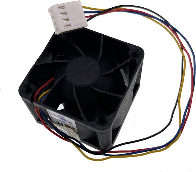 5er-Set AVC Hochgeschwindigkeits-Lüfter DBTB0428B2G Schwarz, 12 V 1 A, Doppelkugellager, 4-Draht-PWM, B/T/H: 4,0 x 4,0 x 2,8 cm - Bild 1