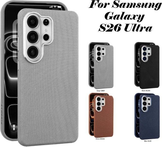 MagSafe kompatible TechWoven Hülle für Samsung Galaxy S26 Ultra, S26 Edge, S25, S24 und S23 mit magnetischer kabelloser Ladefunktion in Schwarz und Grau - Bild 1