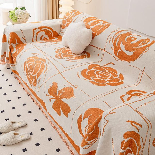 Moderner Chenille Sofabezug aus Polyester, wind- und staubdicht sowie kratzfest gegen Katzen, B/B: 180 x 130 cm - Bild 1
