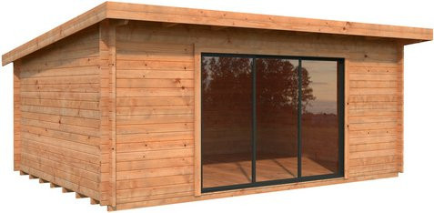 Palmako Gartenhaus Lea Slide aus Fichtenholz in Braun mit Pultdach B/T/H: 530 x 380 x 249 cm - Bild 3