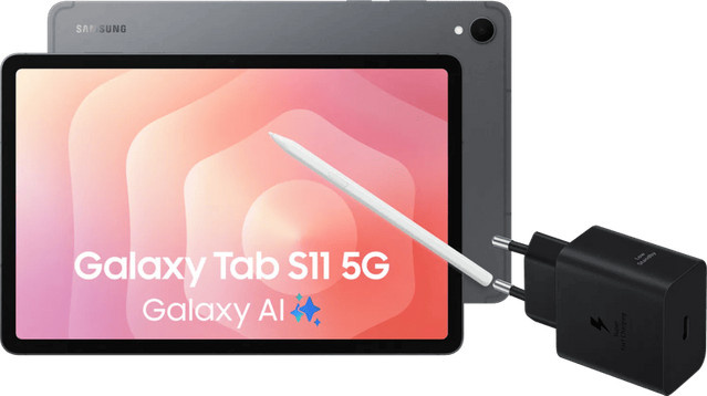 Samsung Galaxy Tab S11 11 Zoll Tablet 128GB Wi-Fi und 5G Grau mit Ladeset - Bild 1