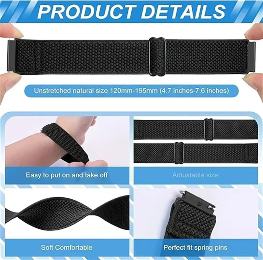 Cor Uhrenarmband Nylon, Schwarz, Unisex - Bild 3