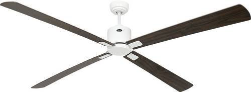 CasaFan ECO NEO III 180-4 WE-NB/KI WiFi Deckenventilator in Weiß mit Flügeln in Nussbaum/Kirsche, Fernbedienung, Timer und Winterbetrieb - Bild 1