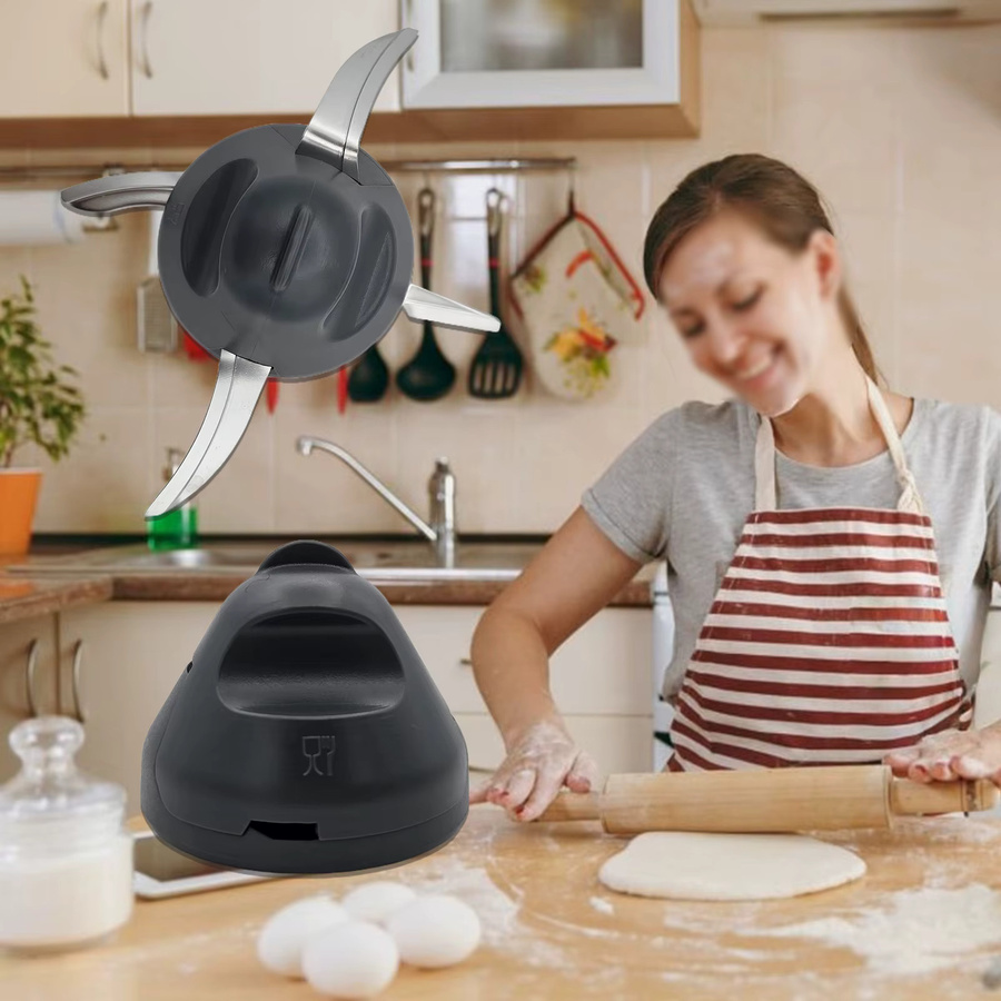 Vorwerk Mixer Klingen Schutz für Thermomix TM7 in Schwarz zum Kneten von Teig - Bild 2