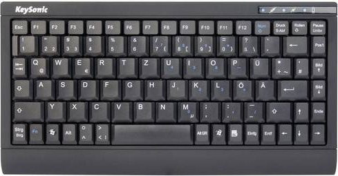 Keysonic ACK-595C+ USB Tastatur QWERTZ Schwarz - Bild 1