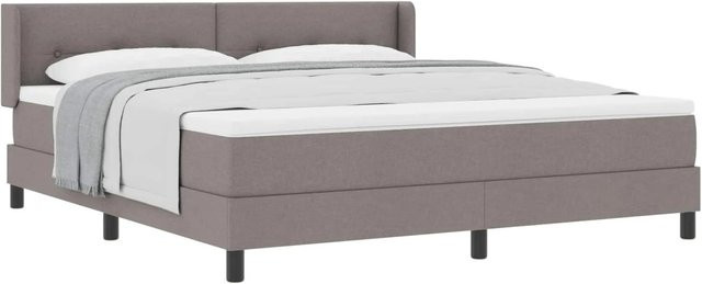vidaXL Boxspringbett mit Matratze Hybrid Modern B/T: 180 x 200 cm, Farbe: Taupe/Beige/Grau - Bild 1
