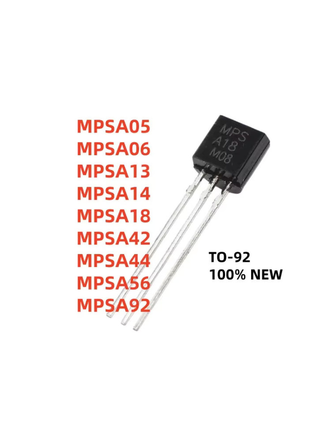 100 Stück TO-92 Transistoren MPSA-Serie in Schwarz - Bild 1