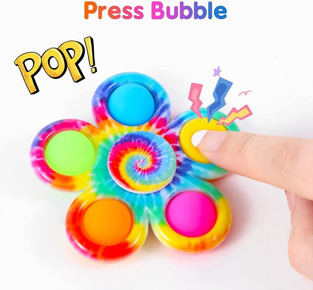 Meade Bunte Blase Gyro Fidget Spinner, Finger Hüpfspielzeug - Bild 1