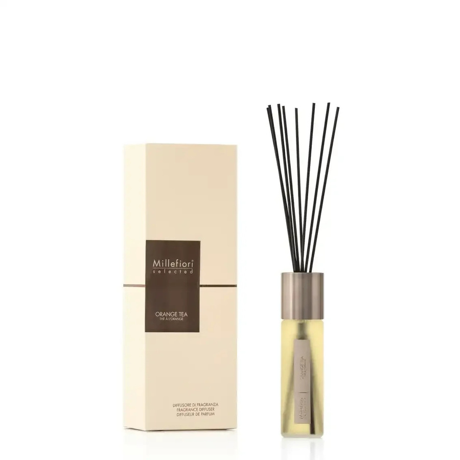 Millefiori Selected Reed Diffuser Orange Tea mit Zitrusduft und blumigen Noten 100ml - Bild 1