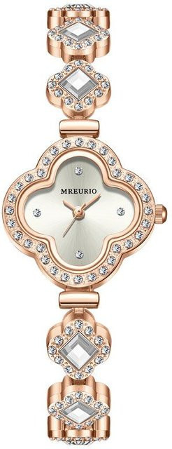 Armbanduhr N.H.B Department Goodies, Quarz, Edelstahl, Diamantbesetzt, Weiß, Damen - Bild 1