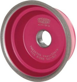 TYROLIT CBN-Topf-Schleifscheibe Typ B126, Farbe: pink, B/T/H: 100 x 35 x 20 mm - Bild 1