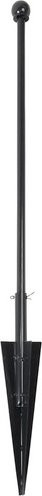 Floraworld Dekor-Pfosten aus Stahl mit Bodenhülse, Farbe: Anthrazit, Höhe: 89 cm, Breite: 7 cm, Tiefe: 7 cm - Bild 2
