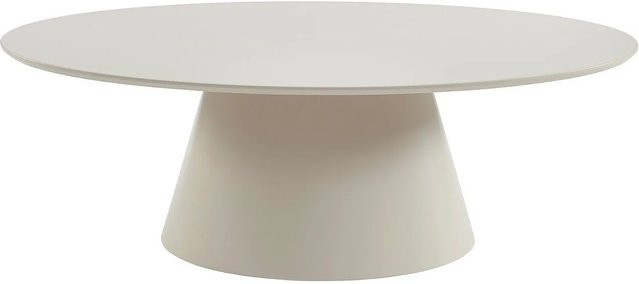 Couchtisch Antelada von Vente-unique in Beige, moderner runder Couchtisch mit Durchmesser: 120 cm - Bild 1
